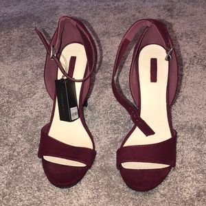 Wine colored heels